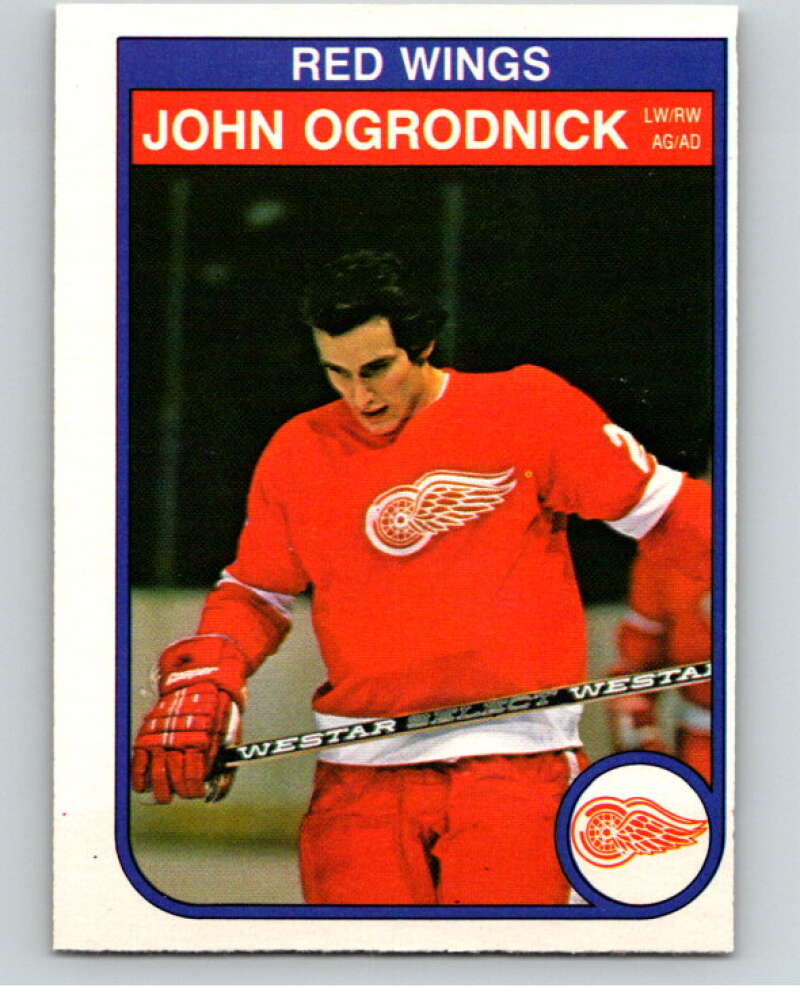 1982-83 O-Pee-Chee #92 John Ogrodnick  Detroit Red Wings  V57755 Image 1