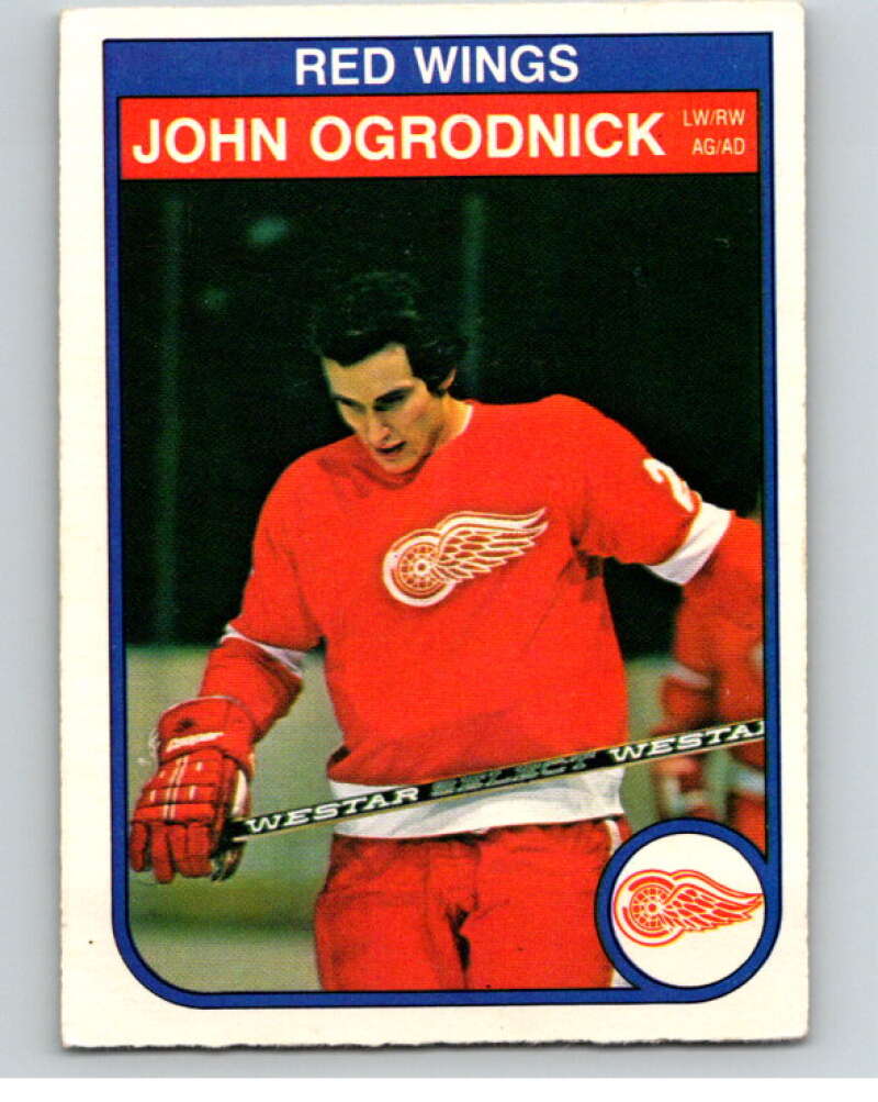 1982-83 O-Pee-Chee #92 John Ogrodnick  Detroit Red Wings  V57756 Image 1