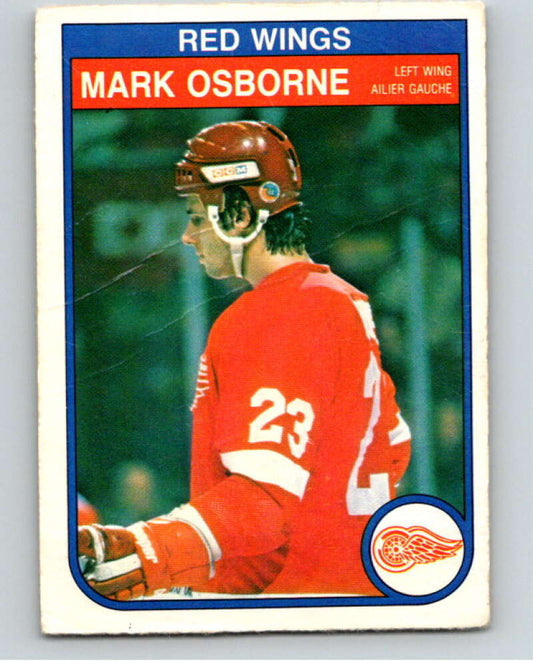 1982-83 O-Pee-Chee #93 Mark Osborne  RC Rookie Detroit Red Wings  V57757 Image 1