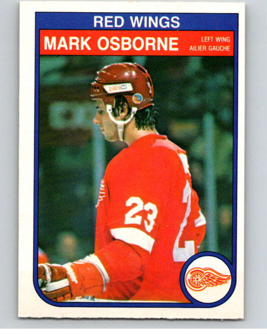 1982-83 O-Pee-Chee #93 Mark Osborne  RC Rookie Detroit Red Wings  V57758 Image 1