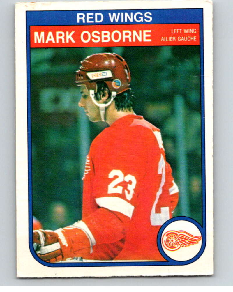 1982-83 O-Pee-Chee #93 Mark Osborne  RC Rookie Detroit Red Wings  V57759 Image 1