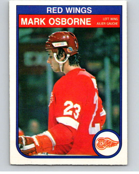 1982-83 O-Pee-Chee #93 Mark Osborne  RC Rookie Detroit Red Wings  V57760 Image 1