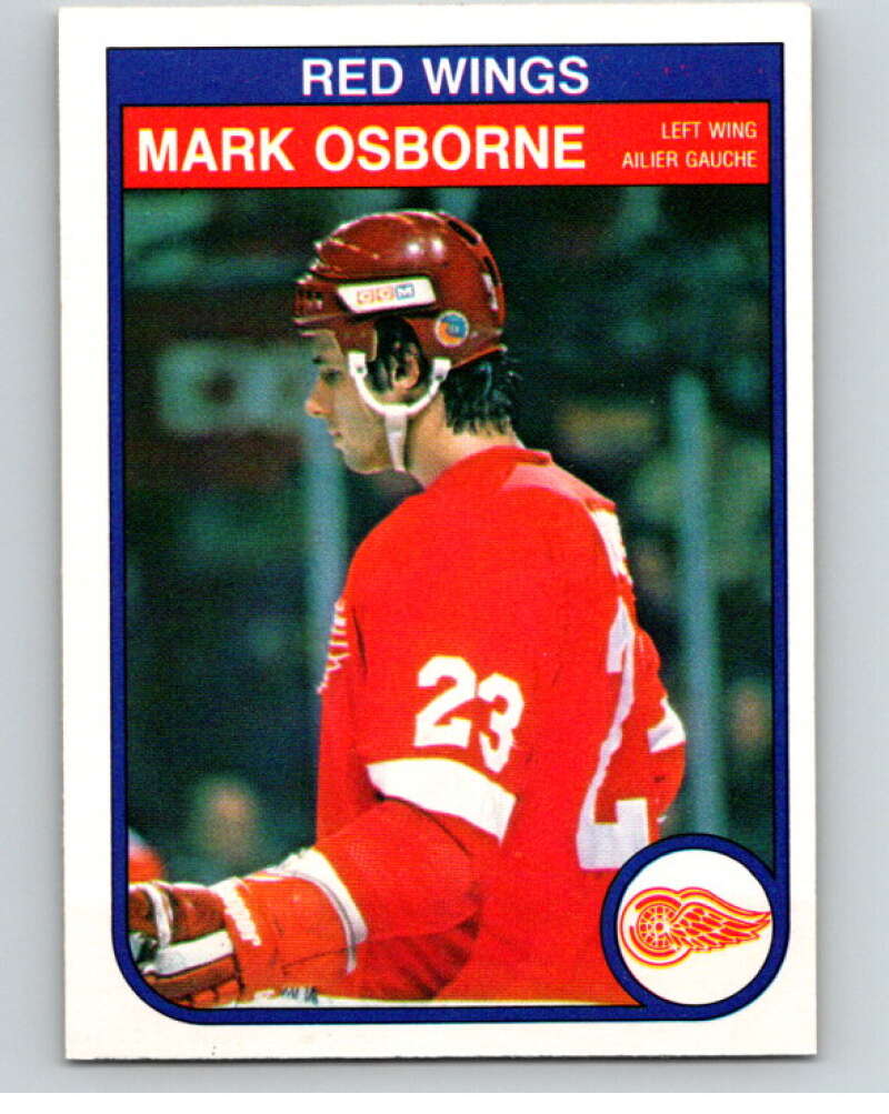 1982-83 O-Pee-Chee #93 Mark Osborne  RC Rookie Detroit Red Wings  V57762 Image 1