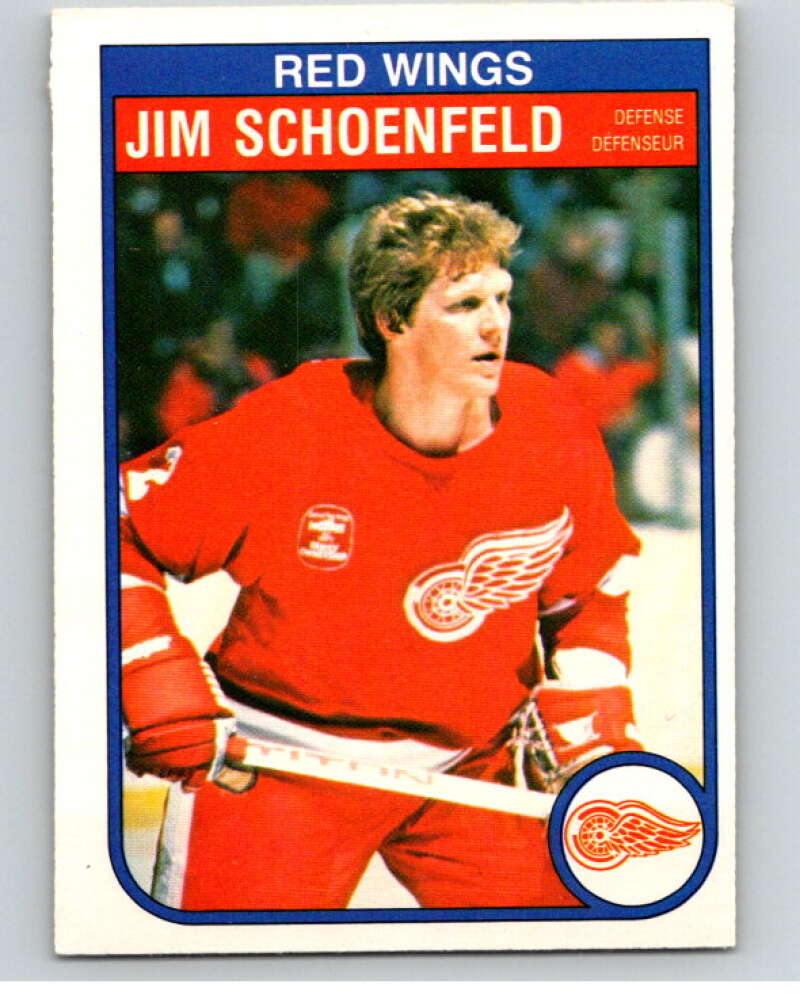 1982-83 O-Pee-Chee #94 Jim Schoenfeld  Detroit Red Wings  V57763 Image 1