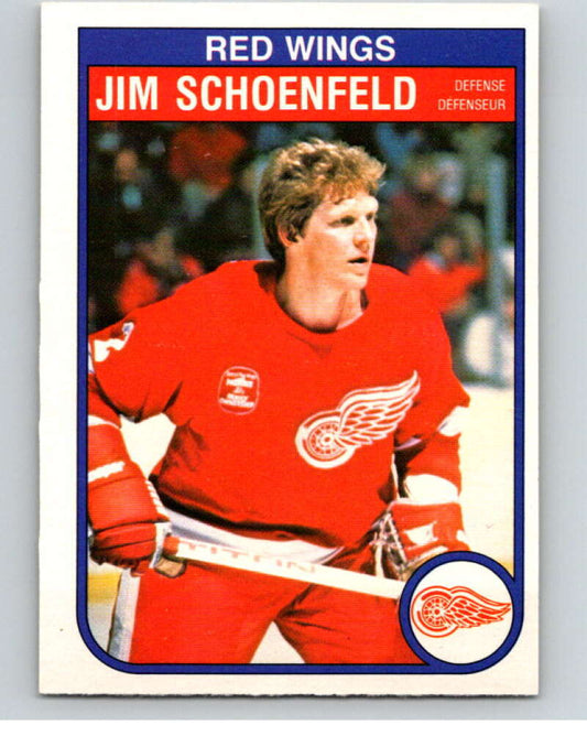 1982-83 O-Pee-Chee #94 Jim Schoenfeld  Detroit Red Wings  V57764 Image 1