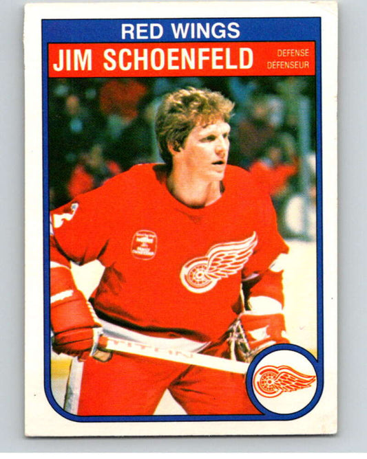 1982-83 O-Pee-Chee #94 Jim Schoenfeld  Detroit Red Wings  V57765 Image 1