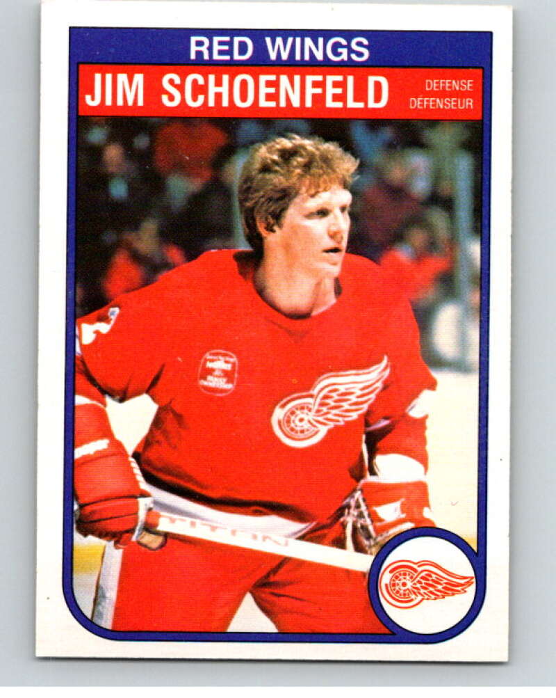 1982-83 O-Pee-Chee #94 Jim Schoenfeld  Detroit Red Wings  V57767 Image 1