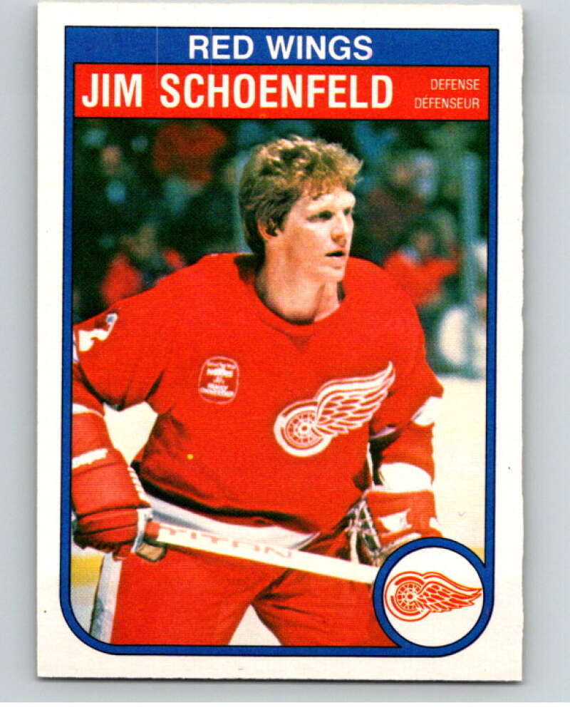 1982-83 O-Pee-Chee #94 Jim Schoenfeld  Detroit Red Wings  V57768 Image 1