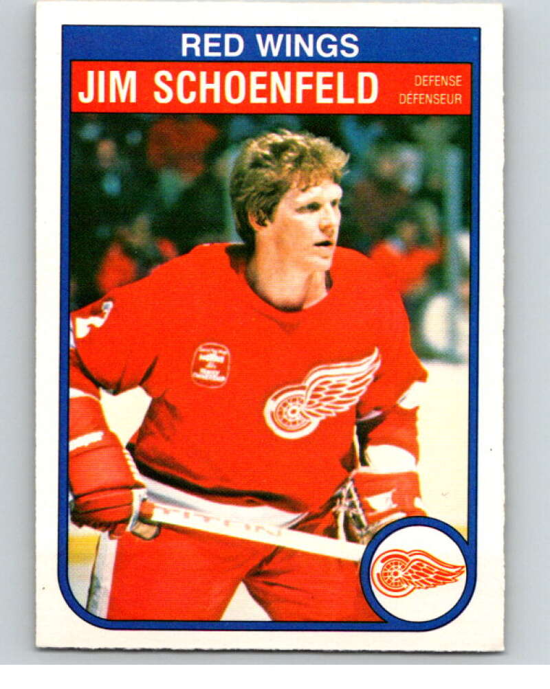 1982-83 O-Pee-Chee #94 Jim Schoenfeld  Detroit Red Wings  V57769 Image 1