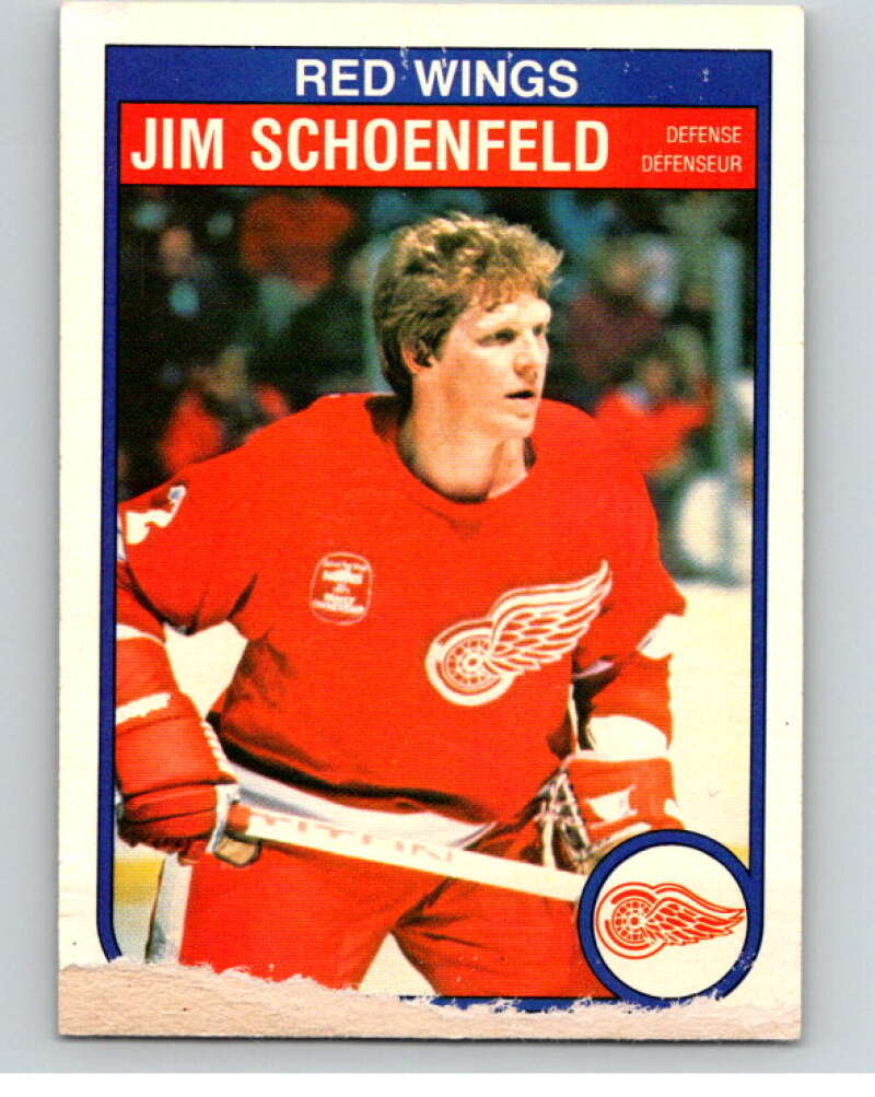 1982-83 O-Pee-Chee #94 Jim Schoenfeld  Detroit Red Wings  V57770 Image 1