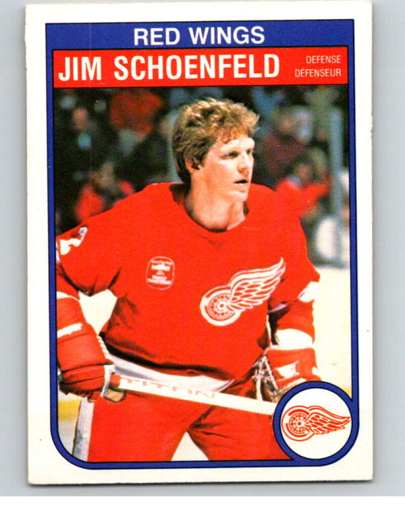 1982-83 O-Pee-Chee #94 Jim Schoenfeld  Detroit Red Wings  V57771 Image 1