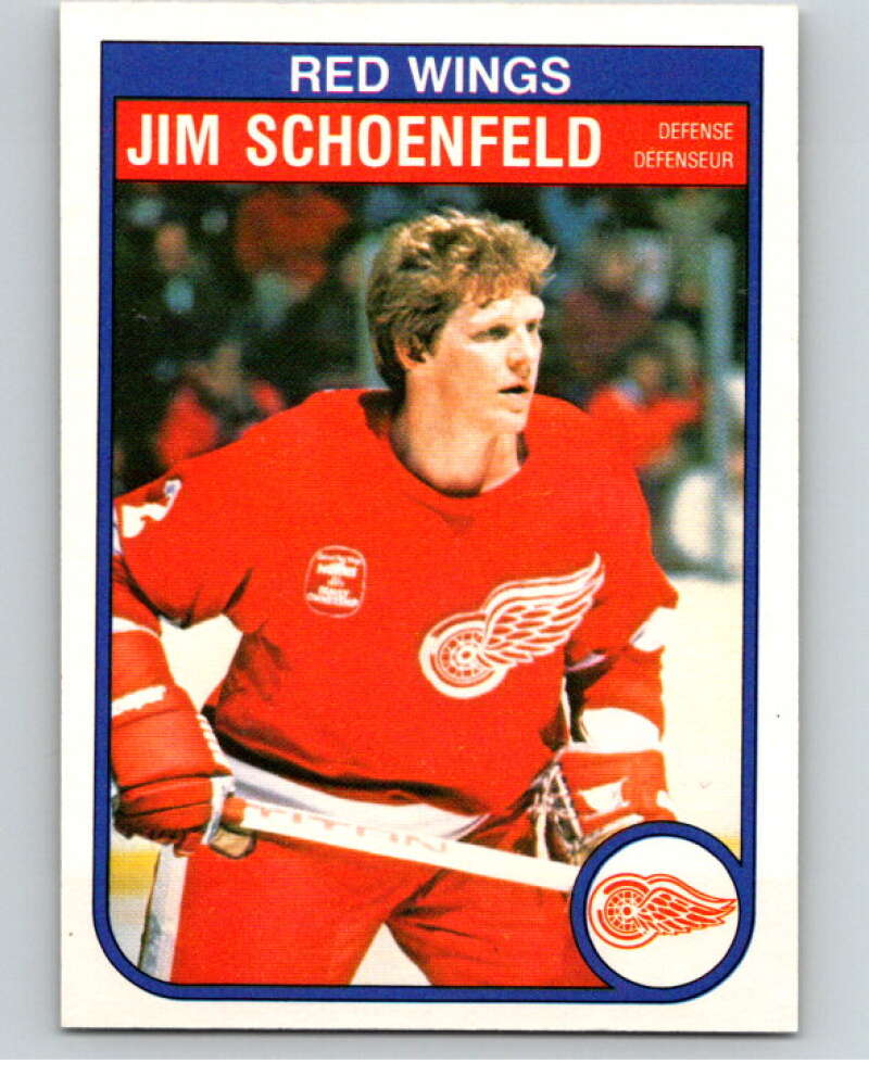 1982-83 O-Pee-Chee #94 Jim Schoenfeld  Detroit Red Wings  V57772 Image 1