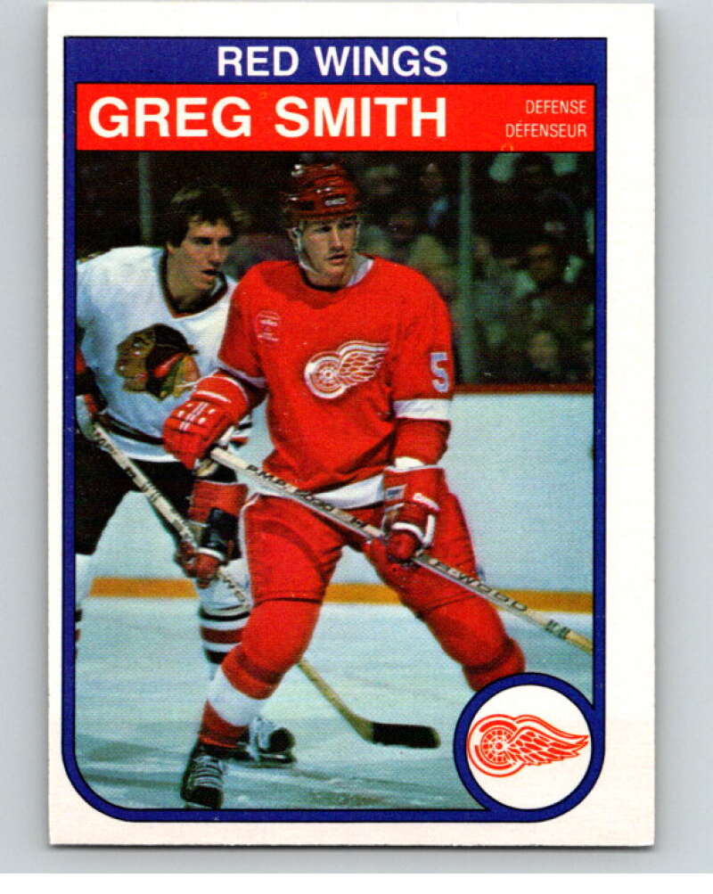 1982-83 O-Pee-Chee #96 Greg Smith  Detroit Red Wings  V57778 Image 1