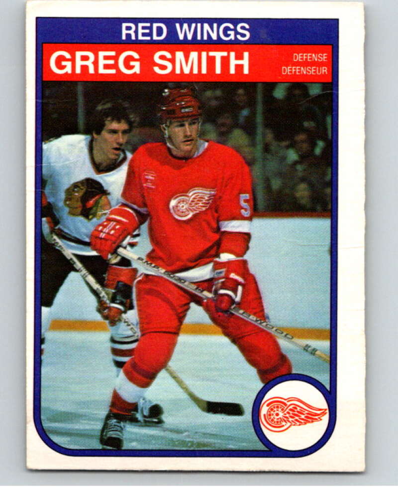 1982-83 O-Pee-Chee #96 Greg Smith  Detroit Red Wings  V57781 Image 1