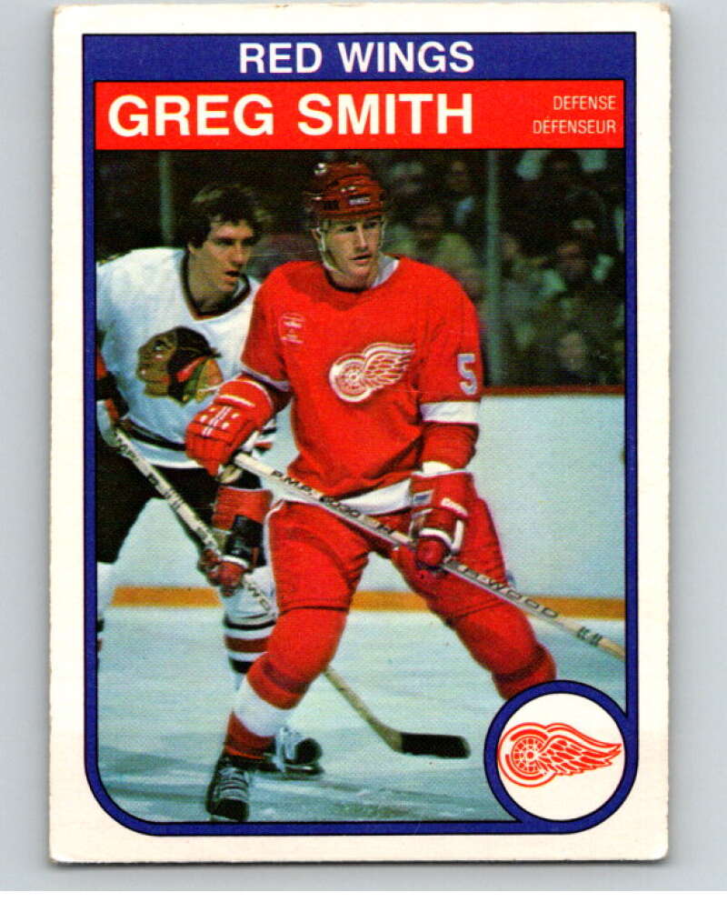 1982-83 O-Pee-Chee #96 Greg Smith  Detroit Red Wings  V57782 Image 1