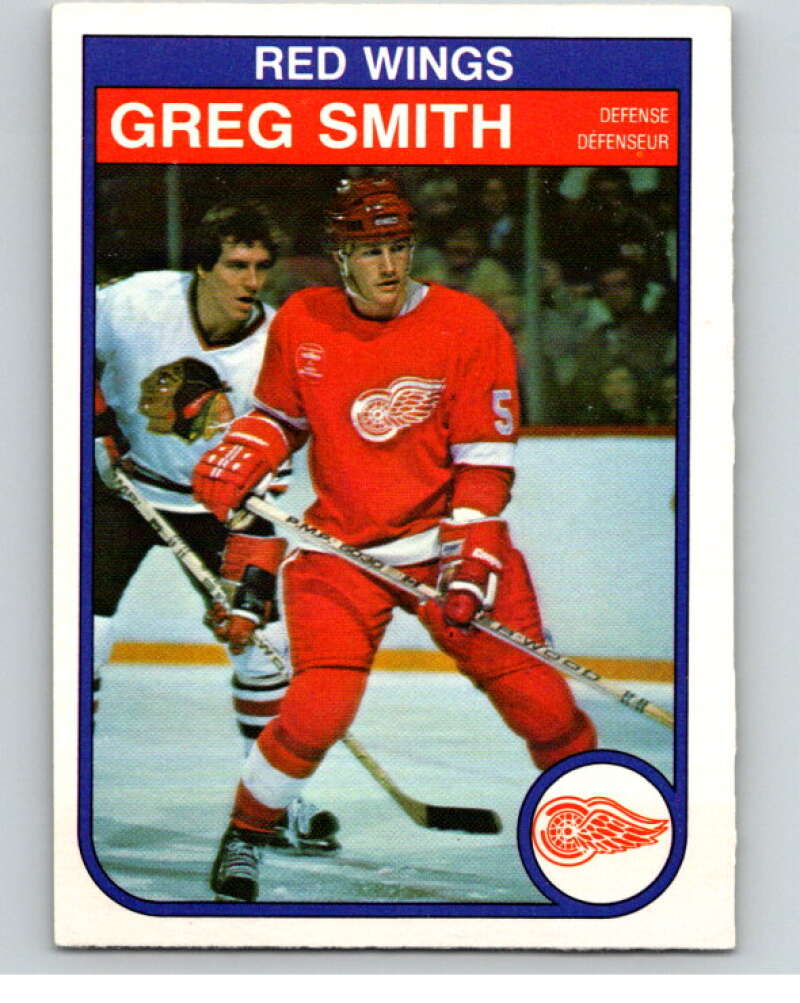 1982-83 O-Pee-Chee #96 Greg Smith  Detroit Red Wings  V57784 Image 1