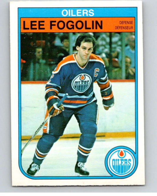 1982-83 O-Pee-Chee #104 Lee Fogolin  Edmonton Oilers  V57835 Image 1