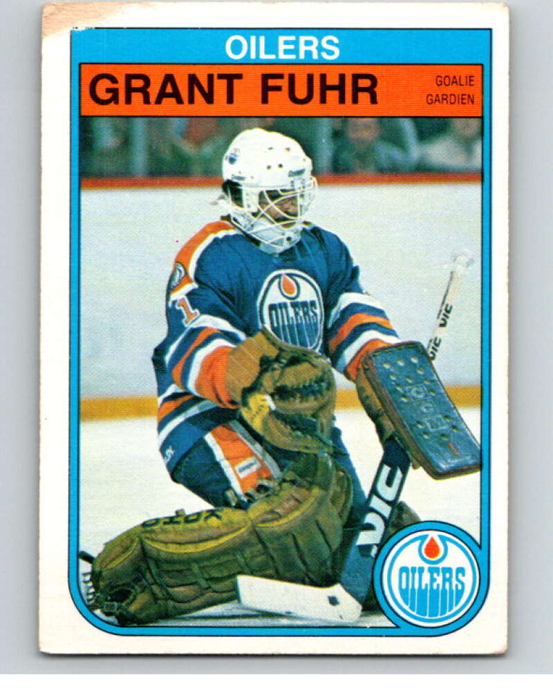 1982-83 O-Pee-Chee #105 Grant Fuhr  RC Rookie Edmonton Oilers  V57840 Image 1