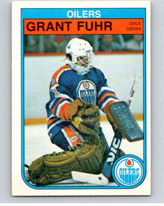 1982-83 O-Pee-Chee #105 Grant Fuhr  RC Rookie Edmonton Oilers  V57841 Image 1