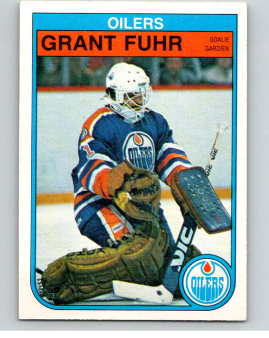 1982-83 O-Pee-Chee #105 Grant Fuhr  RC Rookie Edmonton Oilers  V57842 Image 1