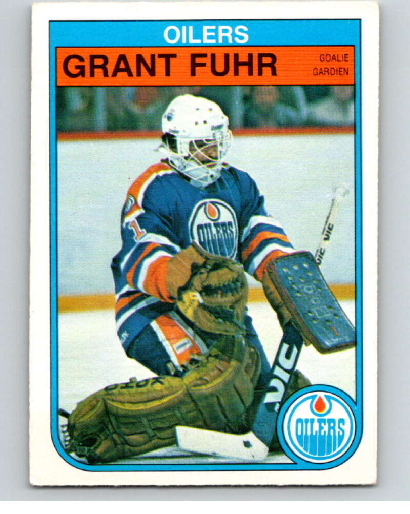 1982-83 O-Pee-Chee #105 Grant Fuhr  RC Rookie Edmonton Oilers  V57843 Image 1