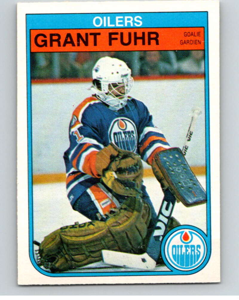 1982-83 O-Pee-Chee #105 Grant Fuhr  RC Rookie Edmonton Oilers  V57844 Image 1