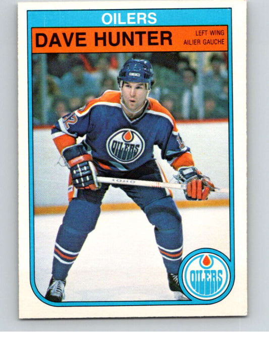 1982-83 O-Pee-Chee #110 Dave Hunter  Edmonton Oilers  V57862 Image 1