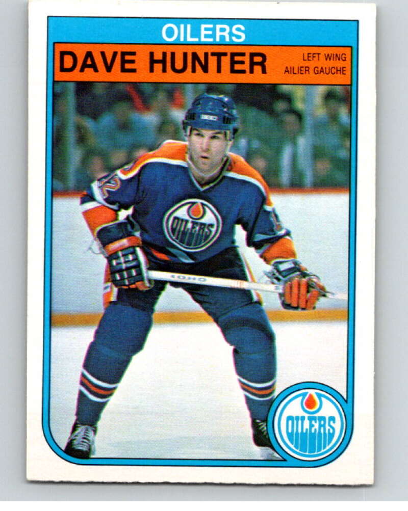 1982-83 O-Pee-Chee #110 Dave Hunter  Edmonton Oilers  V57864 Image 1