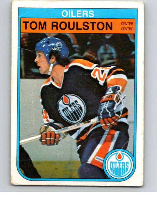 1982-83 O-Pee-Chee #118 Tom Roulston  RC Rookie Edmonton Oilers  V58007 Image 1