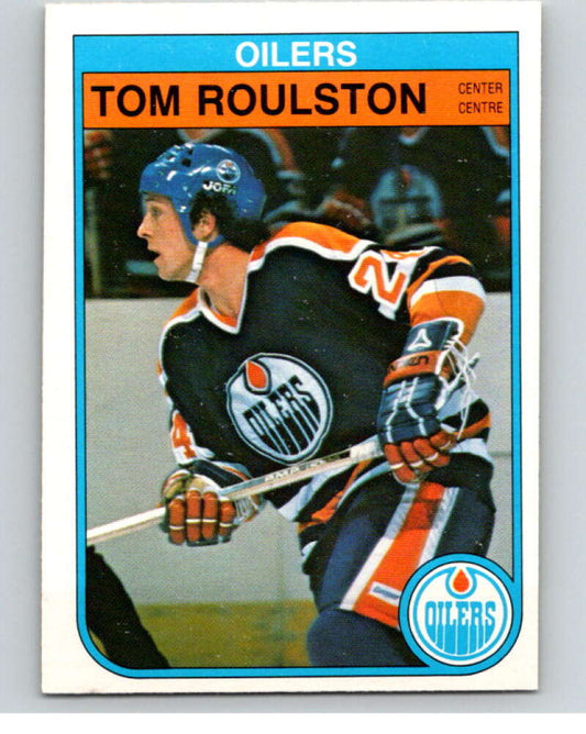 1982-83 O-Pee-Chee #118 Tom Roulston  RC Rookie Edmonton Oilers  V58008 Image 1