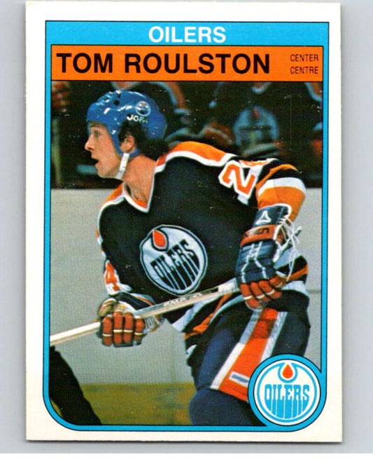 1982-83 O-Pee-Chee #118 Tom Roulston  RC Rookie Edmonton Oilers  V58009 Image 1