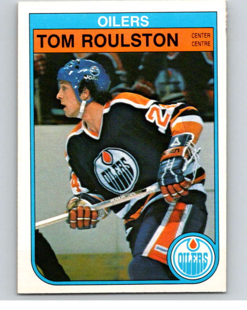 1982-83 O-Pee-Chee #118 Tom Roulston  RC Rookie Edmonton Oilers  V58010 Image 1