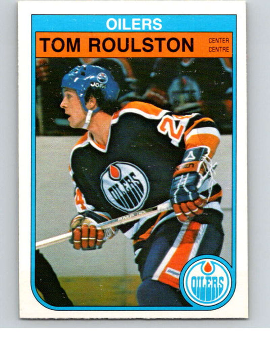 1982-83 O-Pee-Chee #118 Tom Roulston  RC Rookie Edmonton Oilers  V58011 Image 1