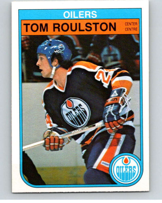 1982-83 O-Pee-Chee #118 Tom Roulston  RC Rookie Edmonton Oilers  V58012 Image 1