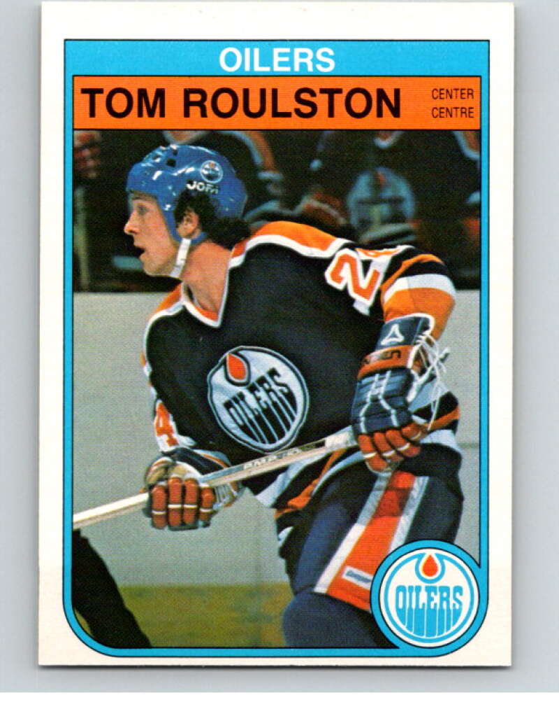 1982-83 O-Pee-Chee #118 Tom Roulston  RC Rookie Edmonton Oilers  V58013 Image 1