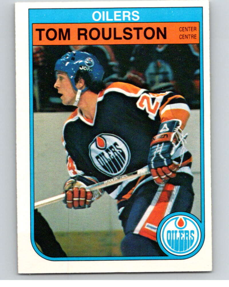 1982-83 O-Pee-Chee #118 Tom Roulston  RC Rookie Edmonton Oilers  V58014 Image 1