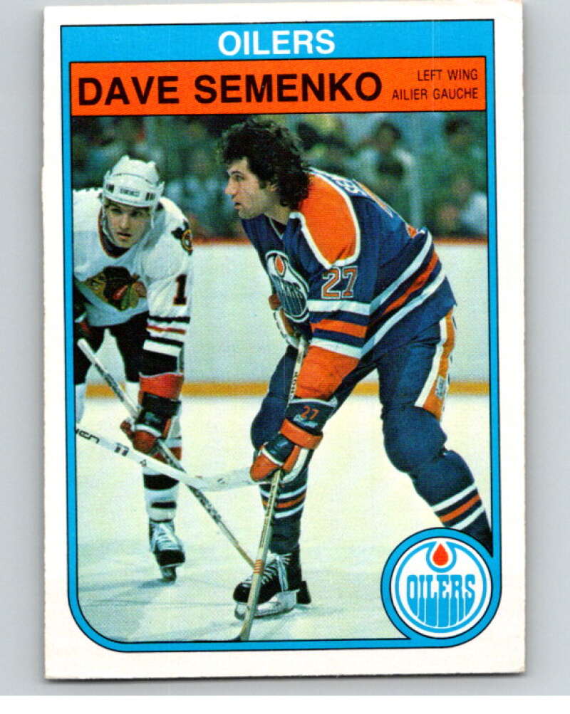 1982-83 O-Pee-Chee #119 Dave Semenko  Edmonton Oilers  V58016 Image 1