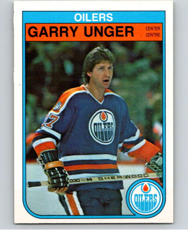 1982-83 O-Pee-Chee #120 Garry Unger  RC Rookie Edmonton Oilers  V58026 Image 1