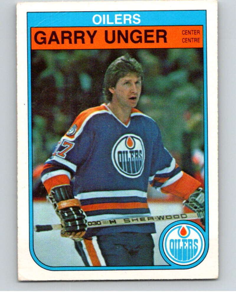 1982-83 O-Pee-Chee #120 Garry Unger  RC Rookie Edmonton Oilers  V58028 Image 1