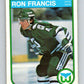 1982-83 O-Pee-Chee #123 Ron Francis  RC Rookie Hartford Whalers  V58044 Image 1