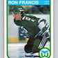 1982-83 O-Pee-Chee #123 Ron Francis  RC Rookie Hartford Whalers  V58047 Image 1