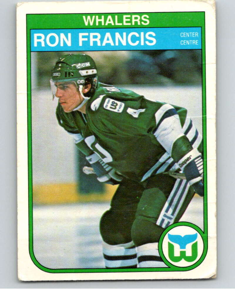 1982-83 O-Pee-Chee #123 Ron Francis  RC Rookie Hartford Whalers  V58048 Image 1