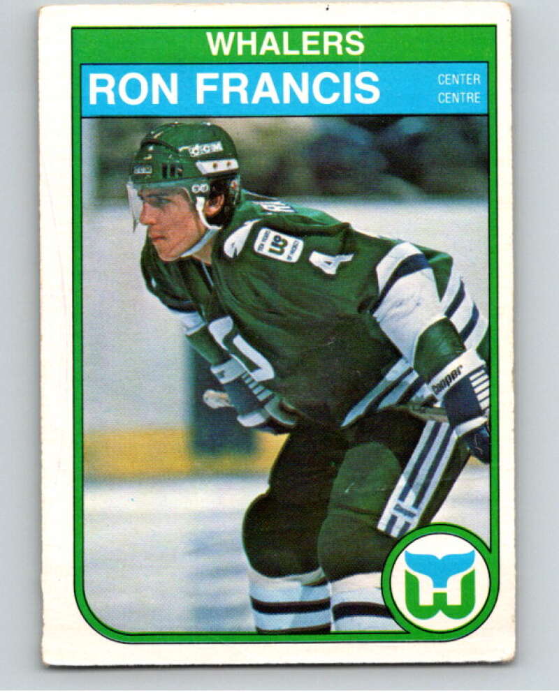 1982-83 O-Pee-Chee #123 Ron Francis  RC Rookie Hartford Whalers  V58049 Image 1