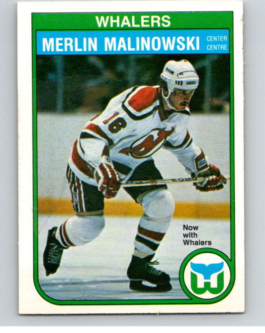 1982-83 O-Pee-Chee #128 Merlin Malinowski  Hartford Whalers  V57883 Image 1