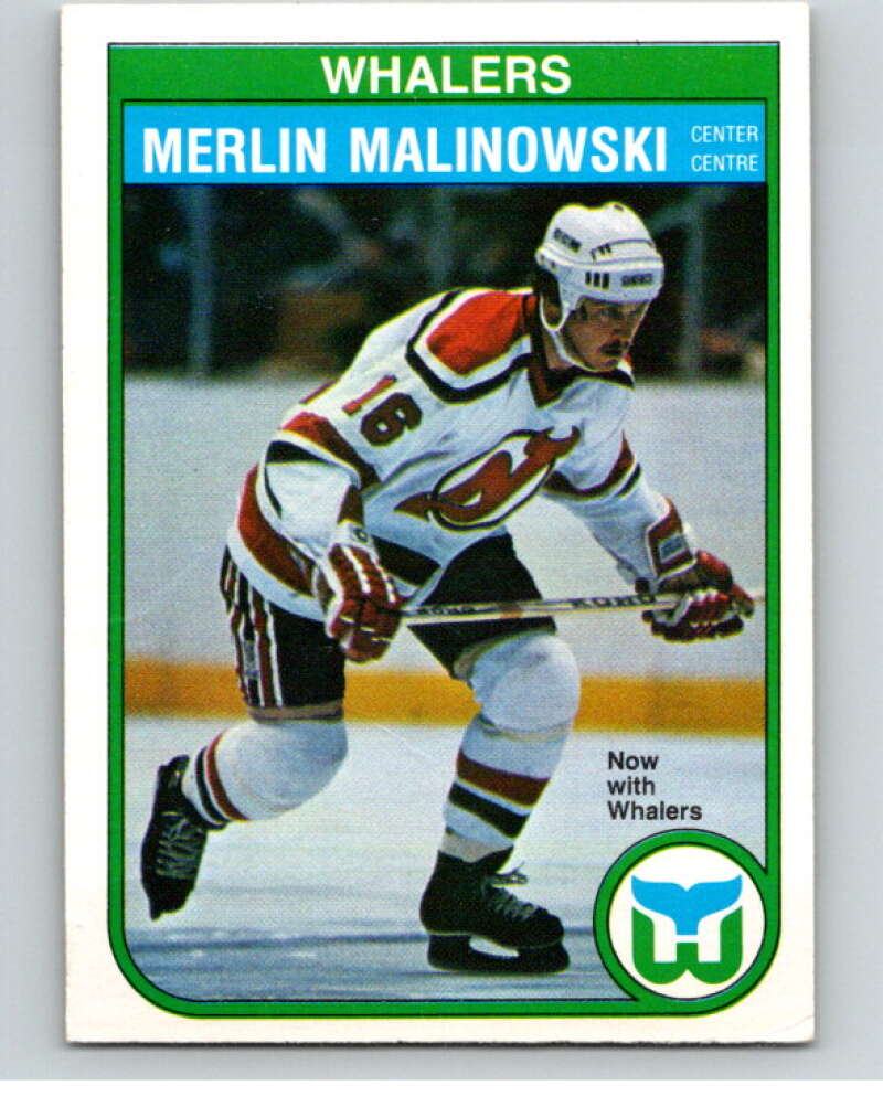 1982-83 O-Pee-Chee #128 Merlin Malinowski  Hartford Whalers  V57884 Image 1