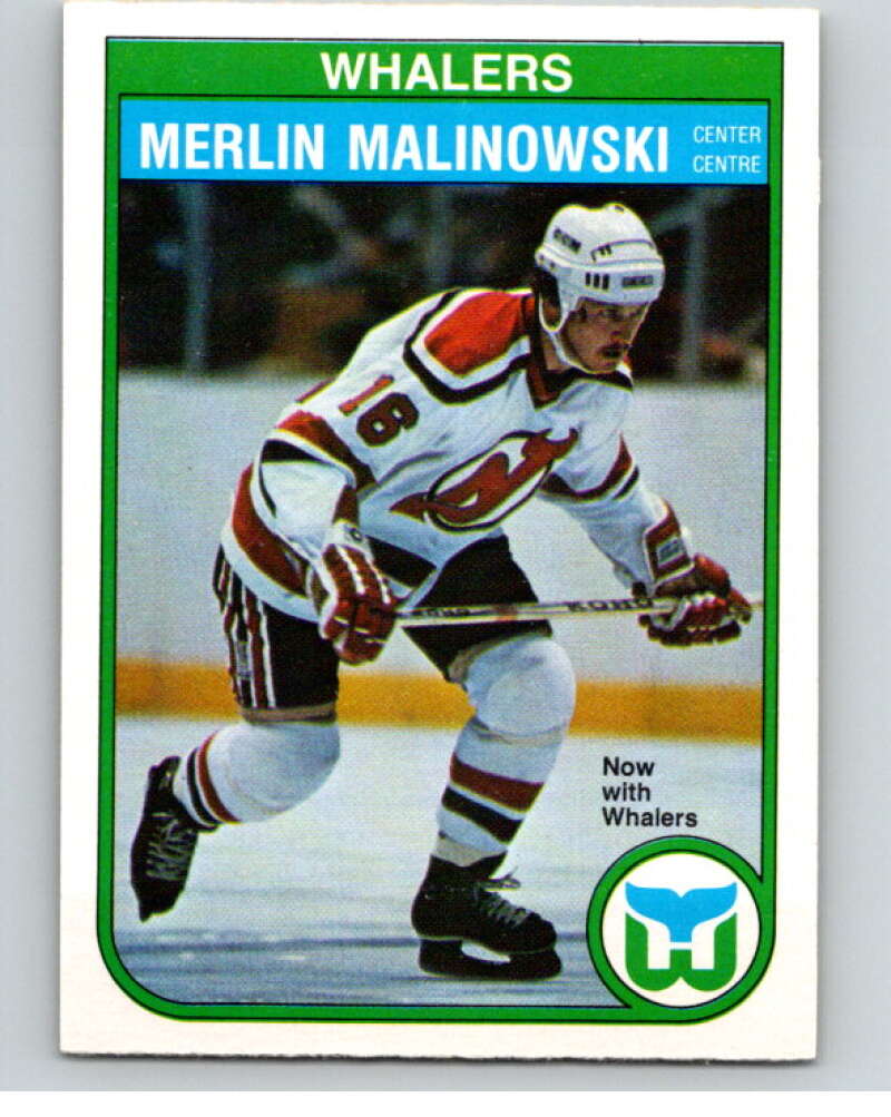 1982-83 O-Pee-Chee #128 Merlin Malinowski  Hartford Whalers  V57887 Image 1