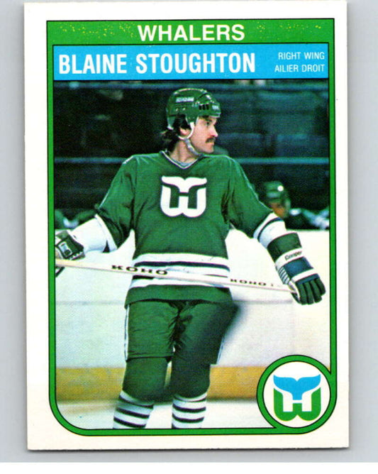 1982-83 O-Pee-Chee #130 Blaine Stoughton  RC Rookie Hartford Whalers  V57894 Image 1