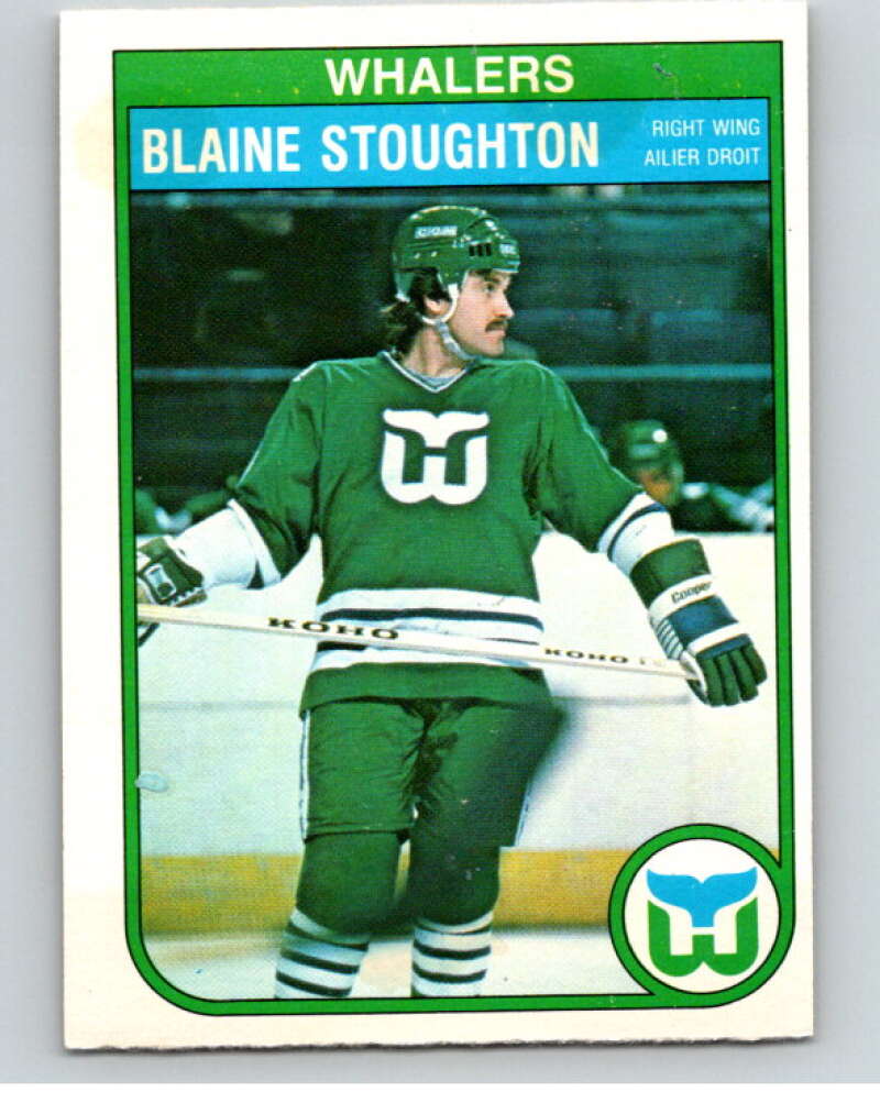 1982-83 O-Pee-Chee #130 Blaine Stoughton  RC Rookie Hartford Whalers  V57897 Image 1