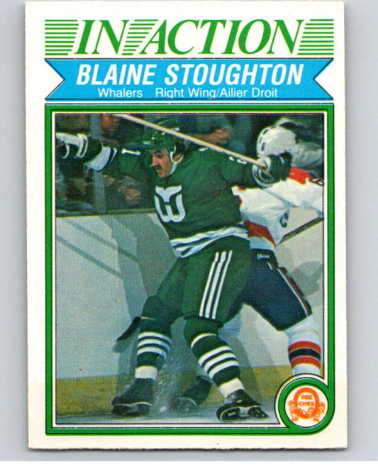 1982-83 O-Pee-Chee #131 Blaine Stoughton IA  Hartford Whalers  V57898 Image 1