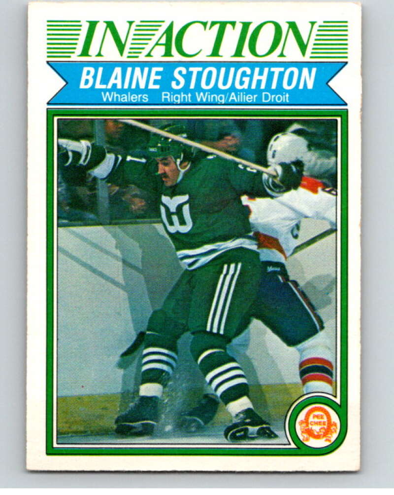 1982-83 O-Pee-Chee #131 Blaine Stoughton IA  Hartford Whalers  V57901 Image 1